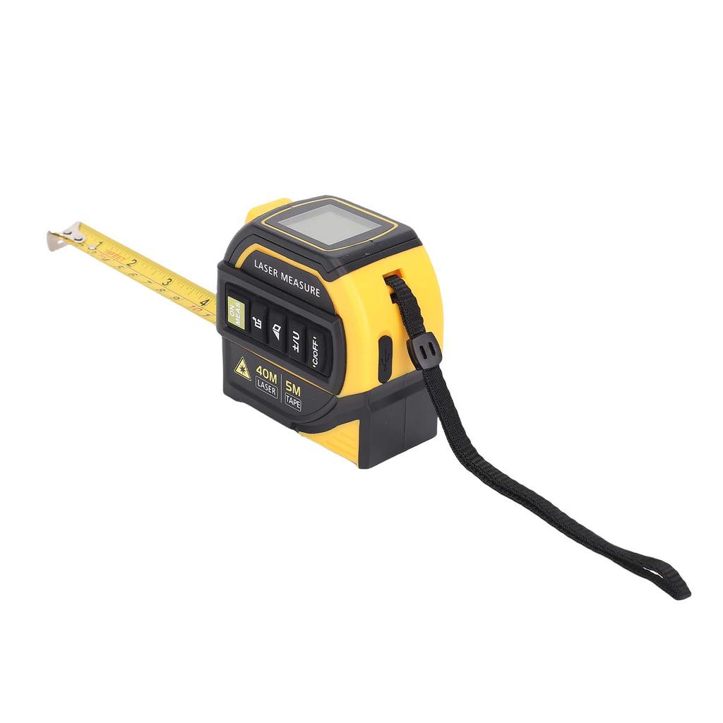 4in1 Laser Tape Measure 131ft Laser Measurement &16.4ft Manual Tape Ruler LCD Display Pythagorean, Area, Volume,
