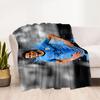 Man City Player Celebration Blanket Ultra-Soft Suitable for Seaside Bed Picnics for All Occasions Playful Design