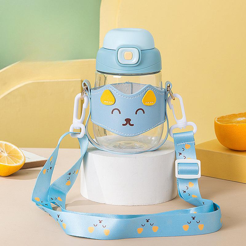 Šálek se slámou Girls Dobře vypadající nový přenosný hrnek na vodu Letní Odolný vůči vysokým teplotám Odolný proti pádu