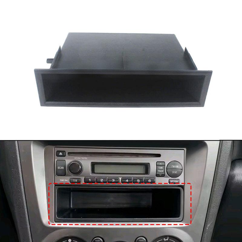 1pc Universal Car Dashboard Single Din Storage Box Instrument Panel Radio Installation Organizer Hand Drawer Auto Accessories