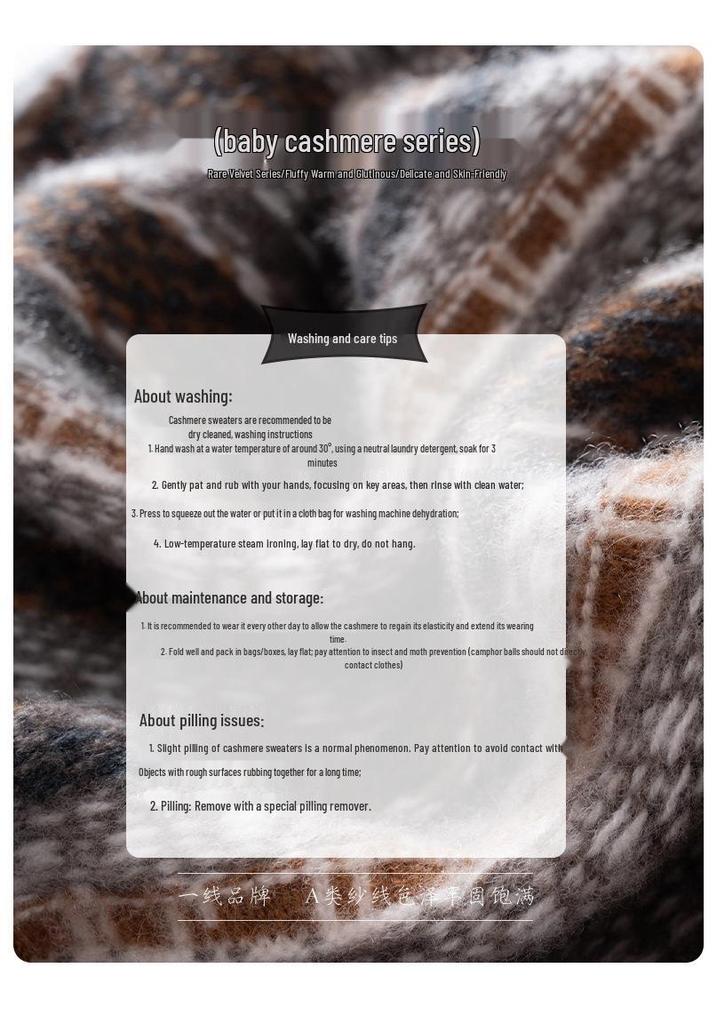 Women's Elegant Round Neck Cashmere-Style Sweater: Thinning, Thick Base Layer for Autumn/Winter 2025