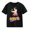 2026 Naruto Kids TShirt Uzumaki Uchiha Sasuke Hatake Kakashi Anime Character Print Cotton Short Sleeve Boys Girls Round Tops