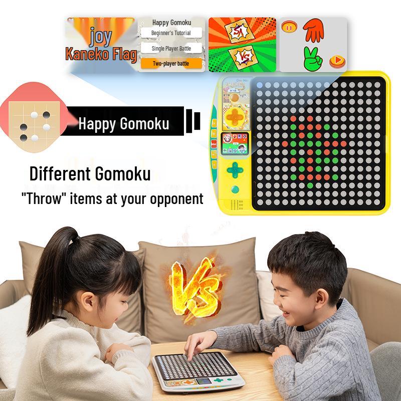 Kinder KI Smart Go Plus Tic-Tac-Toe & Fünf in einer Reihe Multifunktionales Schachspielzeug