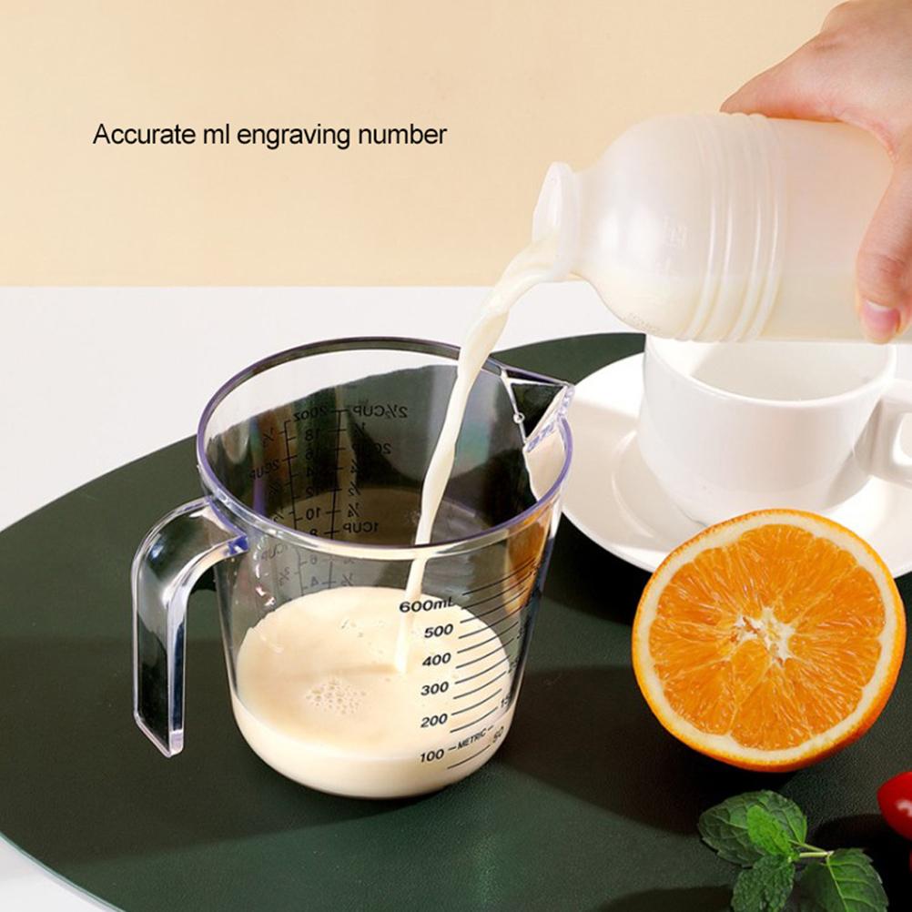 Plastic Measuring Jug 600ml Large Beaker Measuring Cups Graduated Jugs Measuring Jars for Cold