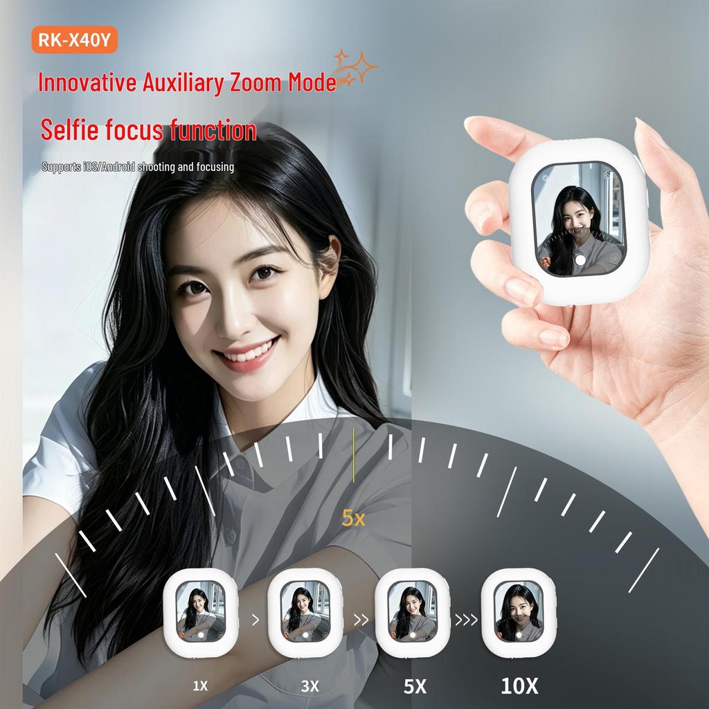 Mini Magnetic Selfie Stick with Remote and Screen Mirroring for Vlogging