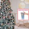 Weihnachtsbaumdekoration DIY-Set Laserschnitt Metalldraht Aluminiumfolie Quastenanhänger Festliche Atmosphäre 5000 Stück