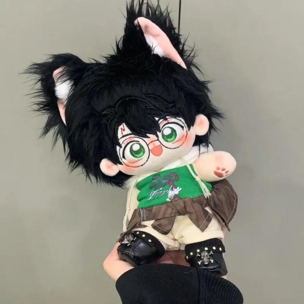 20cm Anime Wizard Kawaii Cat Cosplay Cotton Doll Body With Skeleton Cartoon DIY Change Suit Soft Plushies Toy Fans Gifts