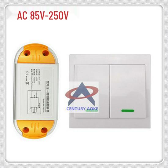 220V Smart Home Long-Distance Single-Button Remote Controller with Jog/Self-Locking Mode Wireless Remote Control Switch