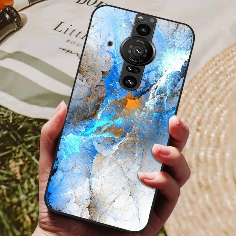 Для Sony Xperia Pro I Чехол Защитный чехол Ударопрочный чехол Мягкий силикон Для Sony Xperia Pro I Pro-I Черный бампер коке XperiaProI XQ-BE62 Xperia Pro I
