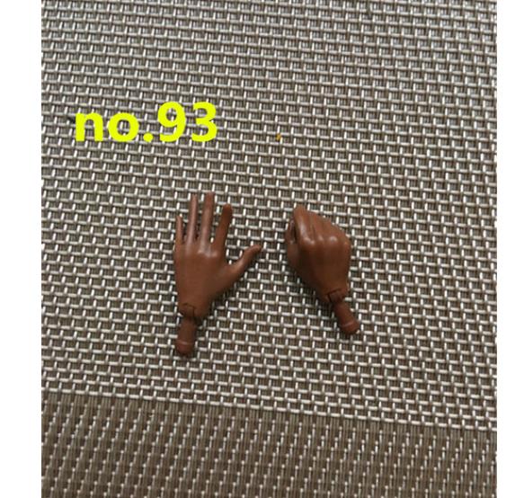 Manos de Repuesto Originales para Cuerpo de Yoga Tono de Piel Marrón Blanco Gestos Diferentes