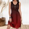 Rochie casual de modă pentru femei, cu gât rotund, fără mâneci, mulată