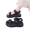 Premium Thick-soled Roman Sports Sandals Women's Outer Wear Summer 2025 New Velcro Maternity Beach Cool Slippers