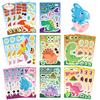 8PCS Dinosaur Collage Stickers Cute Face Changing Mug Computer Cell Phone Laptop Decoration Waterproof Stickers