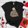 Christmas Book Tree T Shirt Xmas Teacher Vintage Streetwear Casual Comfortable Homme Stylish Unisex Breathable