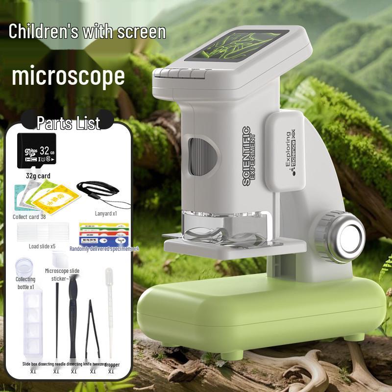 Portable HD Digital Microscope with Display for Educational Use