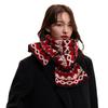 Women's Korean Style Autumn/Winter Jacquard Scarf & Hat Set – Versatile Shawl and Neck Warmer for Couples and Students