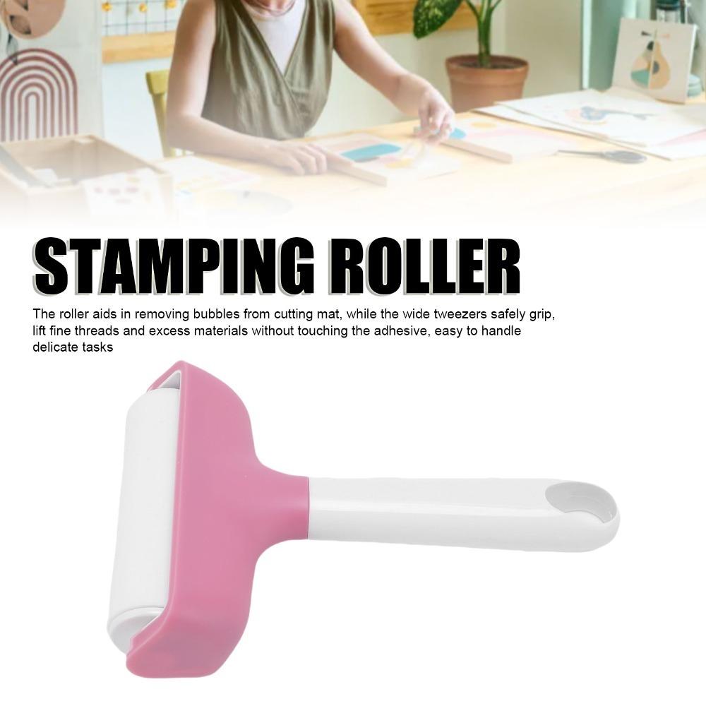 2 шт. Жесткий резиновый валик для гравюры Розоватый ракель-валик Валик для штамповки Кожевенное ремесло розовый