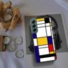 TOPLBPCS Mondrian Grid Phone Case For Samsung Galaxy S22 S25 Ultra S21 S10 Plus S26 Edge S20 S23 S24 FE Cover Silicone Soft