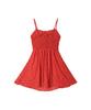 VIKINI VENDER Fraise Ribbon Shirring Mini Dress