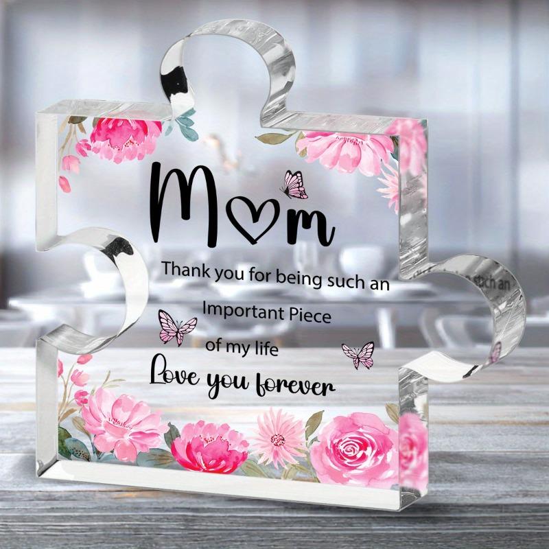 2D Flat Heartfelt Acrylic Decorative Plaque : Expressive Gift of Appreciation and Love - Elegant Mother'S Day Memento - Design for Mother'S Day,Easter
