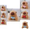 Adorable Capybara Plush Keychain Soft Toy Cuddly Animal Figure For Kids