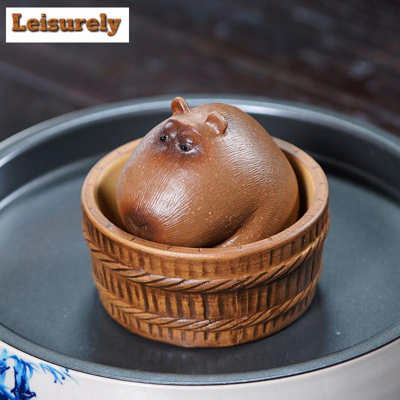 Yixing Zisha Kapi Bala Teetier Kreativer Blumentopf Landschaftsgestaltung Teefigur Spielzeug Teestatue Ornamente Zubehör Dekoration