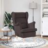 Armchair Dark Brown 74x84x100 Cm Fabric