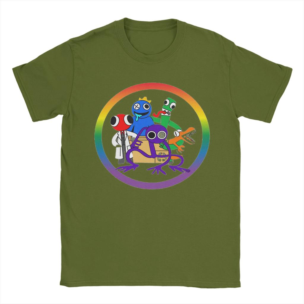 Garten von Banban Freunde Charaktere Unisex T-Shirts Neuheit T-Shirt Kurzarm Rundhals T-Shirt Reine Baumwolle Sommerkleidung