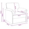 1 Seater Sofa Black 88 x 83 x 95 cm Velvet