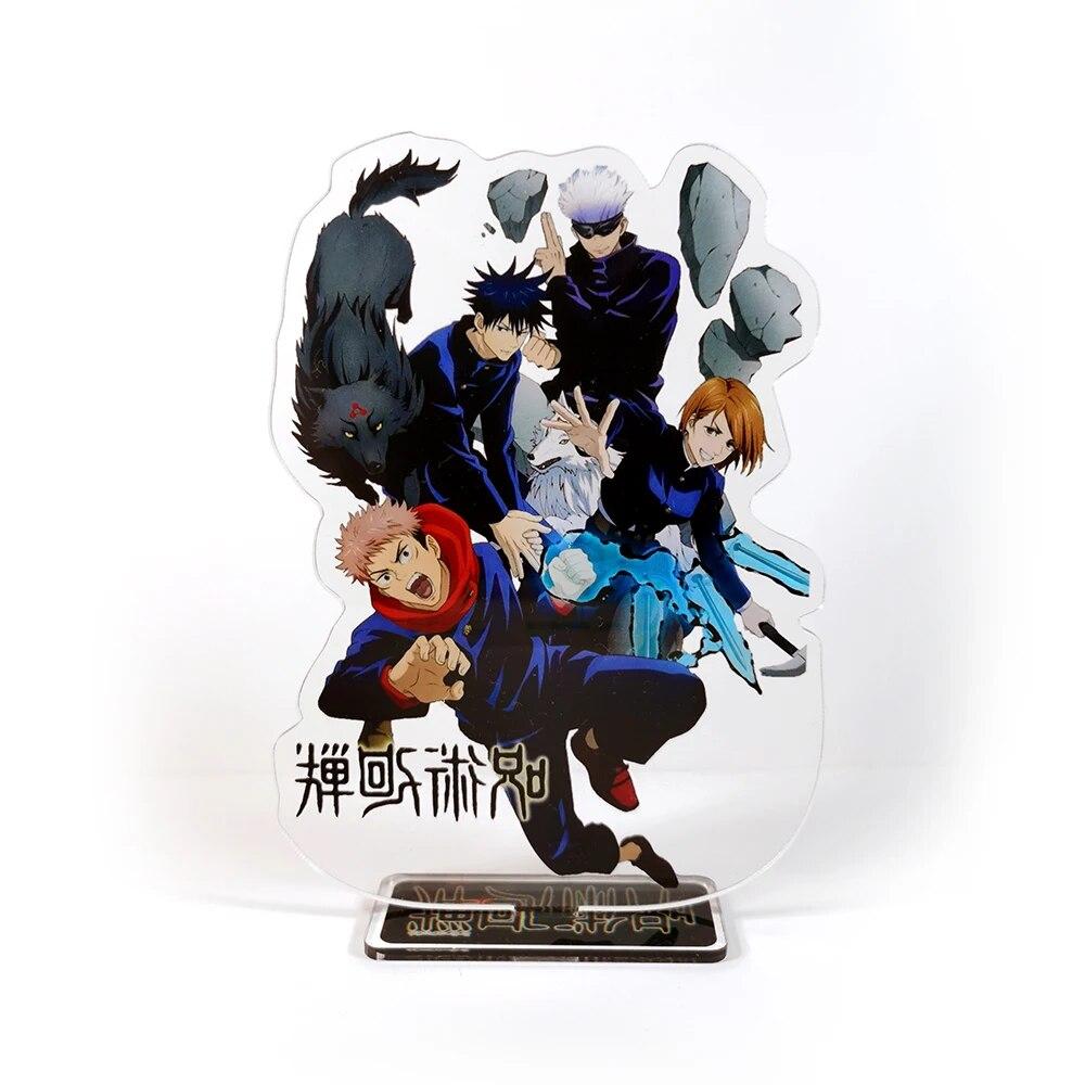 Jujutsu Kaisen Group Yuji Itadori Gojo Satoru Kugisaki Nobara Fushiguro Megumi GM Acrylic Stand Standee Toy Figure