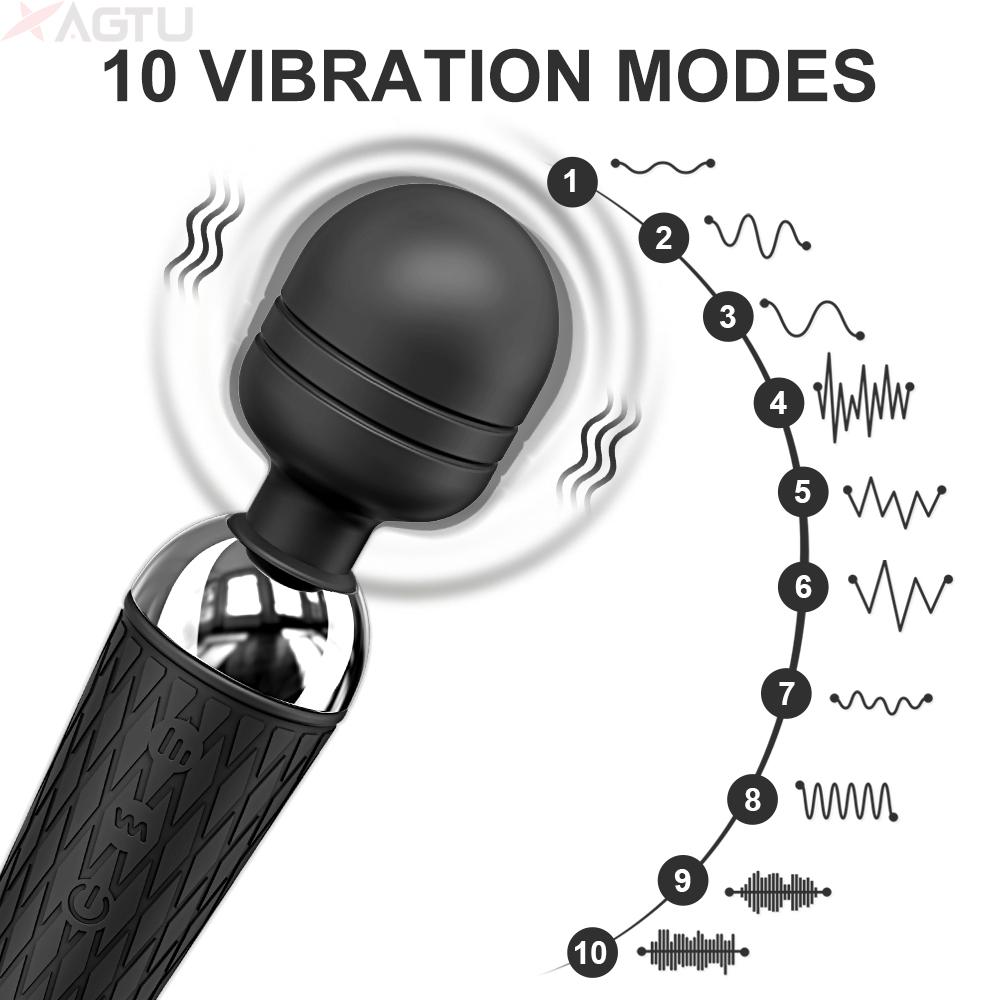 Powerful AV Vibrator for Women Clitoris Stimulator Nipple G Spot Magic-Wand Dildo Female Vibrating Masturbation Adult Sex Toys