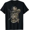 Funny Cat Cowboy Western Country T-Shirt Unisex T-Shirt