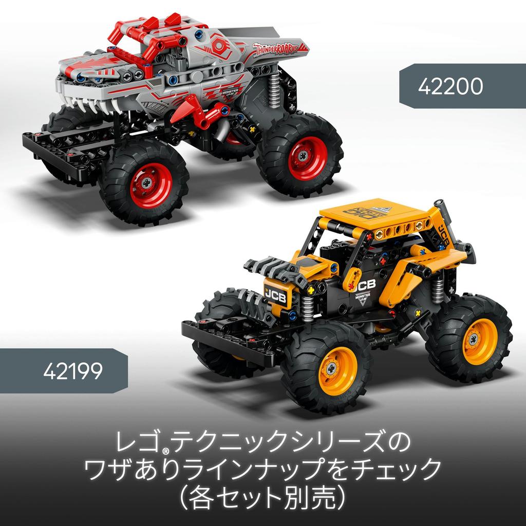 LEGO Technic Monster Jam ThunderROARus Pull-Back Toy Block789Vehicle Car Mini Car 42200