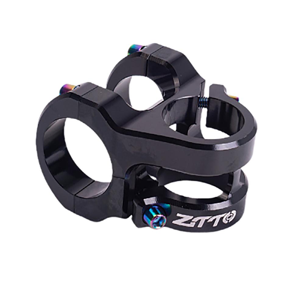 ZTTO MTB 35mm Stem Bicycle Forged Aluminum Alloy Stem High Strength 0 Degree Durable Side Lock for 28.6mm fork 31.8mm Handlebar CNC Black