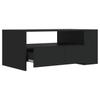 Vidaxl Coffee Table, Black, 102X55X42 Cm, Wood-Based Material