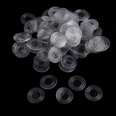 100er Pack Klare Gummi-Füße Stopper Polster Transparente Puffer-Spitzen Schranktür Geräuschdämpfung