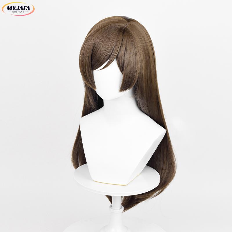 Momozono Nanami Cosplay Wig Anime Long Brown Straight Heat Resistant Synthetic Hair Party Role Play Wigs + Wig Cap