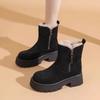 New Versatile Short Boot with Anti-slip and Padded Lining, Warm Cotton Shoes for Snowy Weather, Women's Shoes