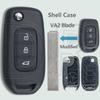 DR Car Key Modified Shell Case Only Support CWTWE1G0003 For Renault Dacia Symbole Logan Sandero Trafic Lodgy Dokker Duster