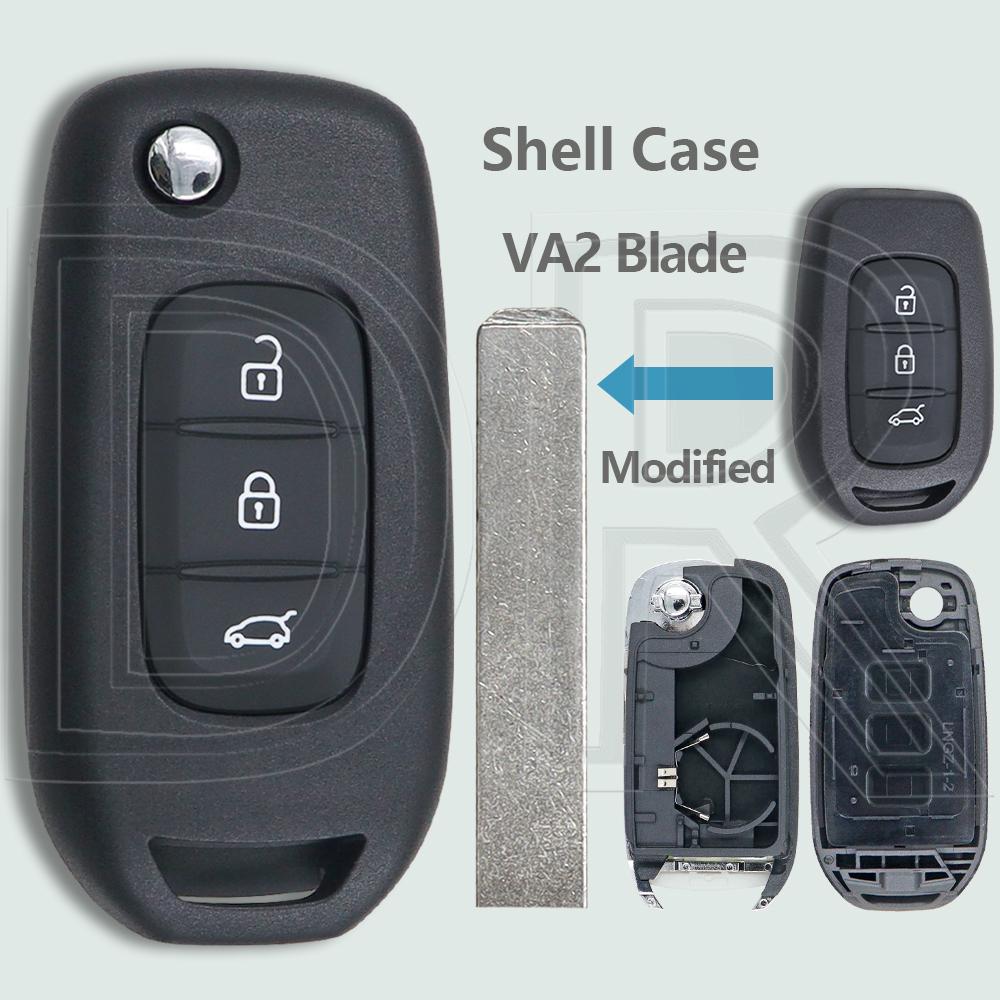 DR Car Key Modified Shell Case Only Support CWTWE1G0003 For Renault Dacia Symbole Logan Sandero Trafic Lodgy Dokker Duster
