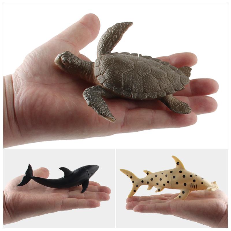 Ocean Animal Toys, Scene Ornaments, Static Models, Megalodon, Killer Whale, Penguin, Dolphin Doll Collection