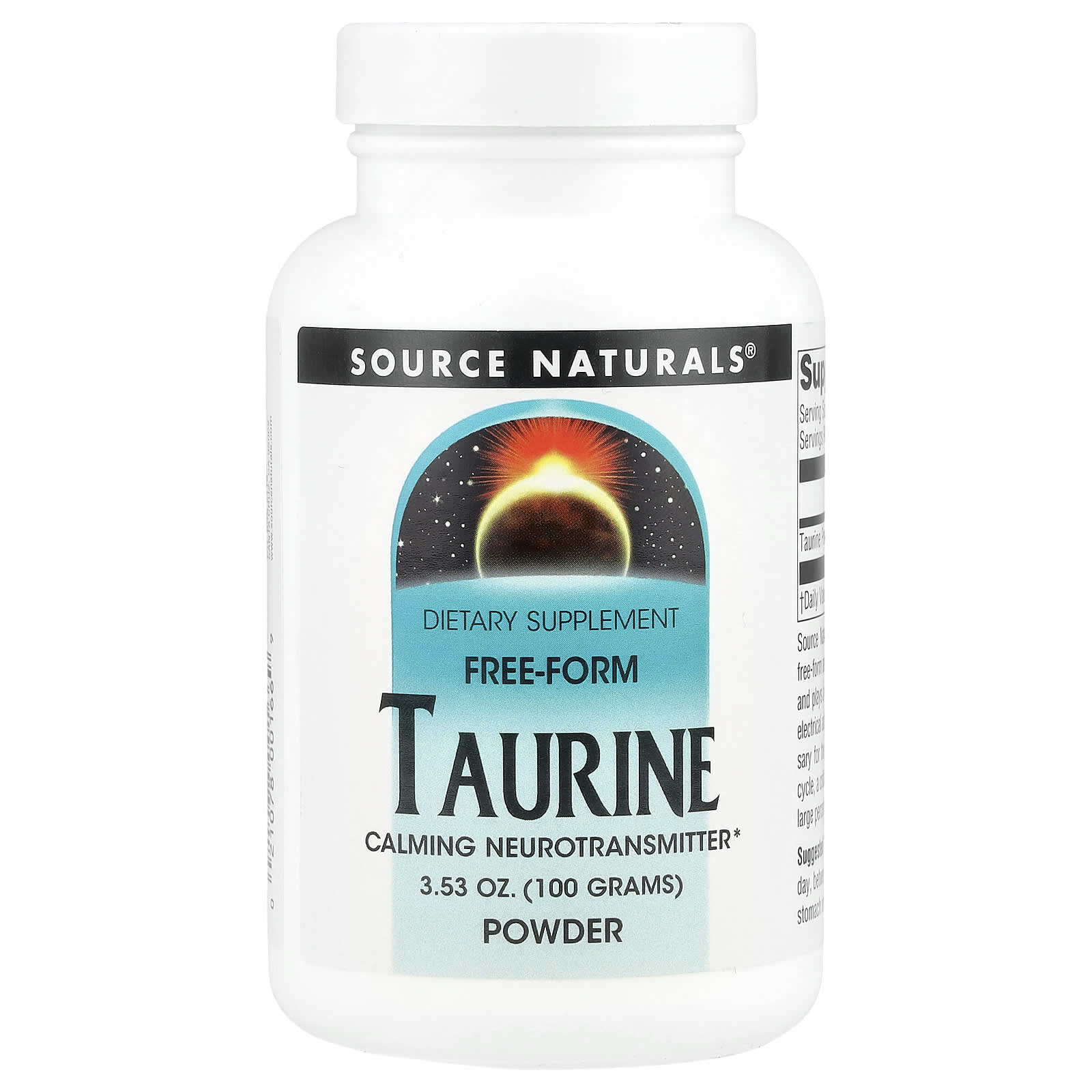 

Taurine Powder, 3.53 Oz (100 Grams)