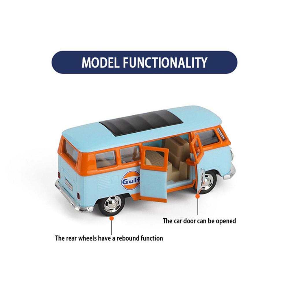 1/30 T1 Tankstelle Auspuff Typ Automodell Kinderauto Tod Spielzeugauto Todesstation Modell Licht Zurückziehen Funktion