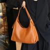 Women'S Bag First Layer Cowhide Natural Drop Messenger Bag Leather Bag Fashion Large Capacity Shoulder Armpit Bag
