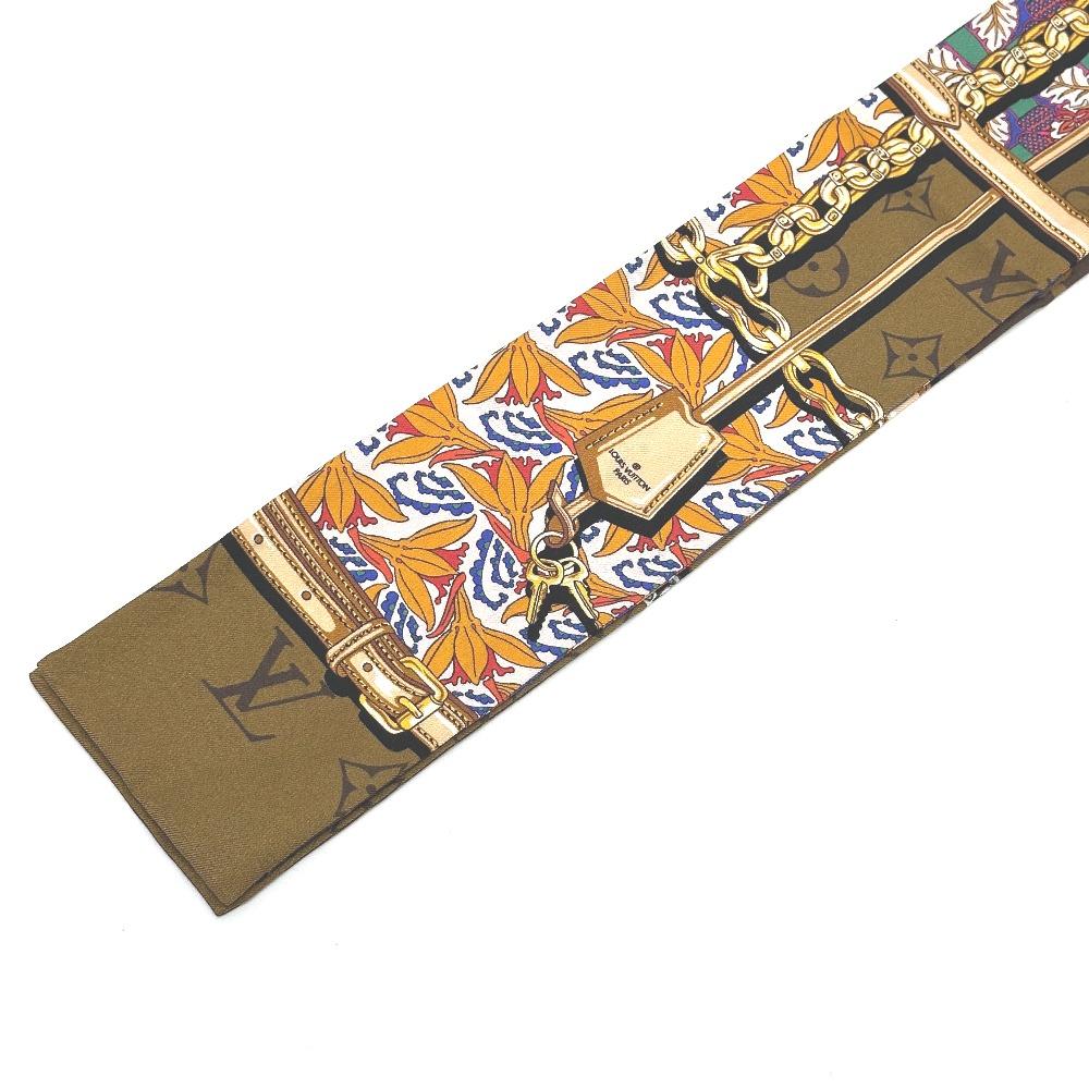 Louis Vuitton M76104 Bandeau-Confidential Garden BandeauScarf Scarf silk Brown
