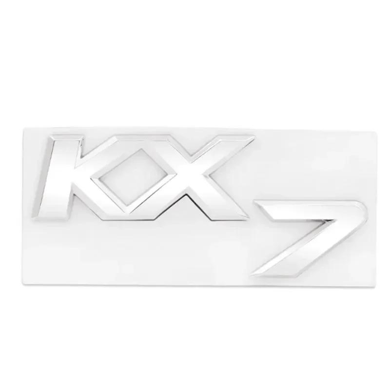 3D Металл K2 K3 K4 K5 KX7 Буквы Задний Багажник Багажник Эмблема Значок Наклейка Для Автомобиля Стайлинг Аксессуары KX7 серебряный