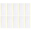 10 Set Acoustic Soundproofing Foam Mounting Tape Double Sided Adhesive Squares 40x40x1mm