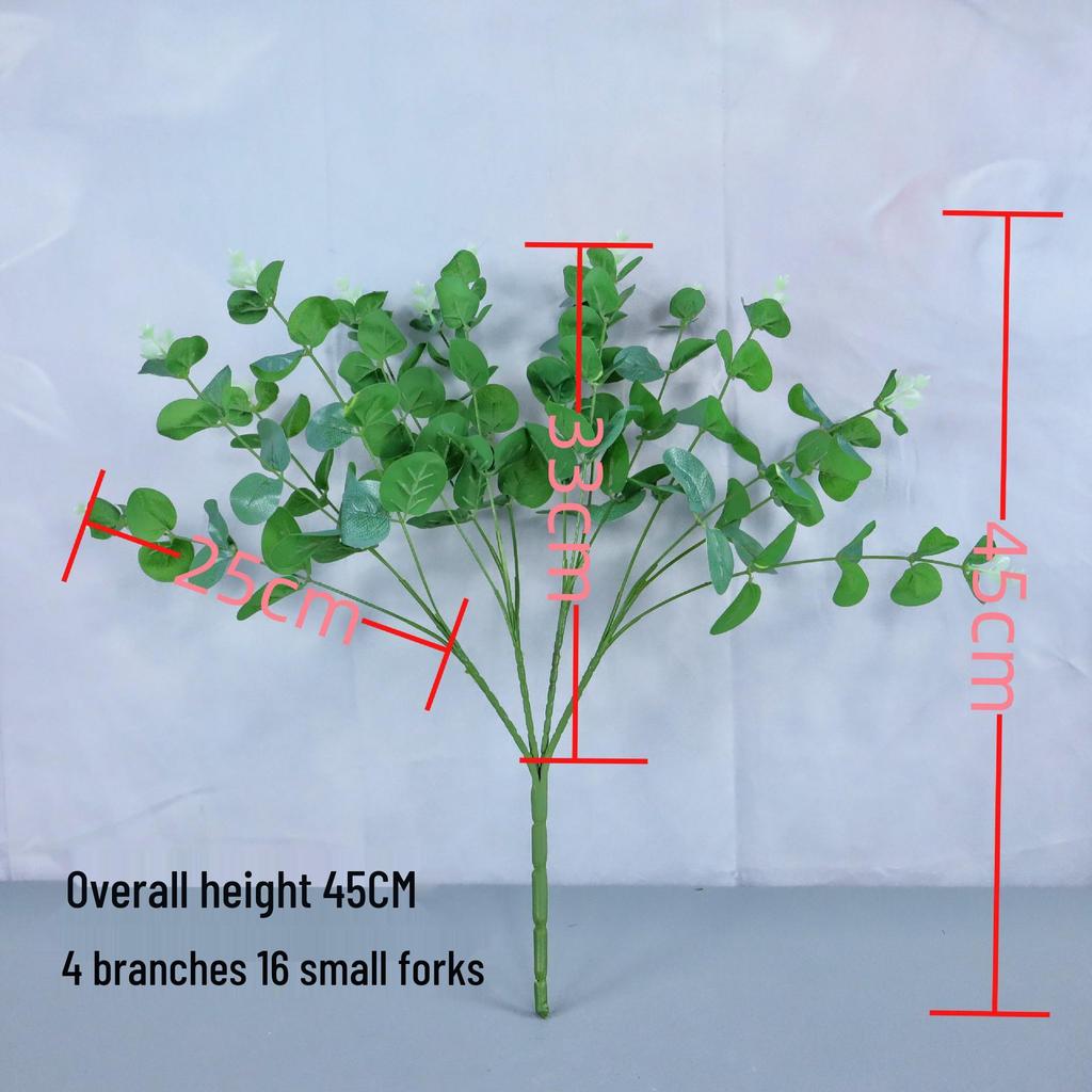 Eucalyptus Green 16-Fork Simulation Plant for Wedding & Outdoor Landscaping