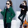 Korean Women's Plus Size Loose Hooded Fleece Cardigan Sweater Jacket for Students