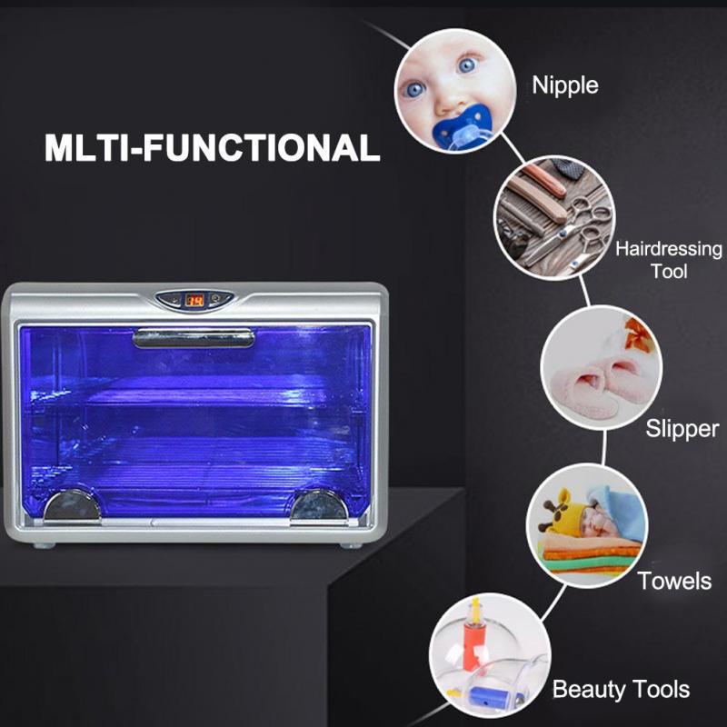 Buy Double Layers UV Ozone Sterilizer Cabinet Drawer Nail Beauty Salon ...